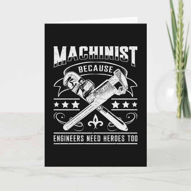 Maskinist CNC-maskinist Maskinmekaniker Presentidé Kort (Framsida)