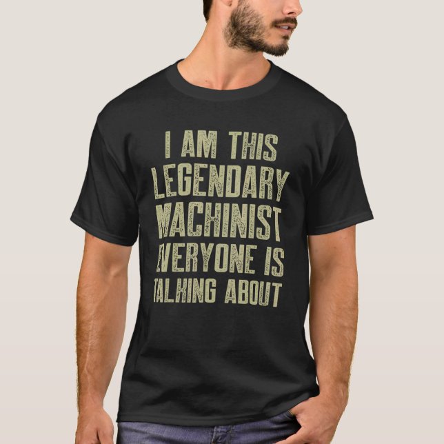 Maskinist denna Maskin-operatör som opererar 1 T Shirt (Framsida)