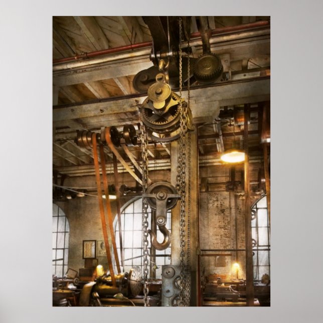 Maskinist - i industrins tidsålder poster (Framsidan)