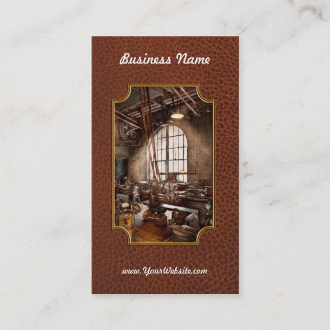 Maskinist - jag gillar stort verktyg visitkort (Framsida)