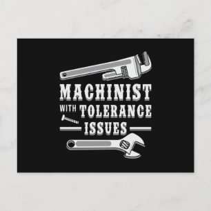 Maskinist Maskin Mekniker CNC Maskinist Presentidé Vykort