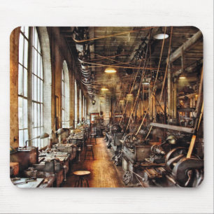 Maskinist - maskinen shoppar Circa 1900's Musmatta