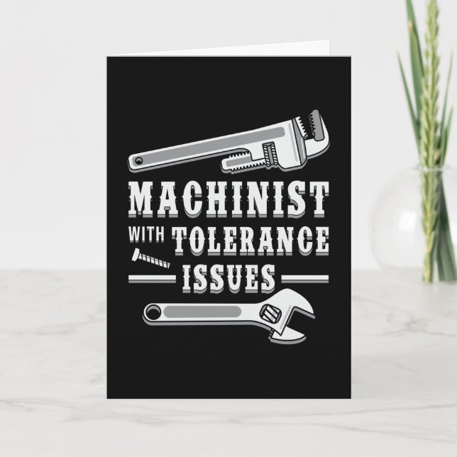 Maskinist Maskinmekaniker CNC-maskinist Presentidé Kort (Framsida)