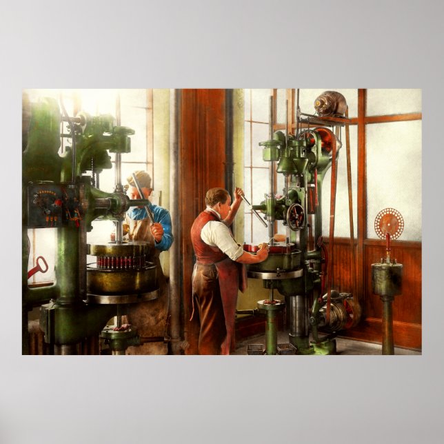 Maskinist - när precision är av betydelse 1919 poster (Framsidan)