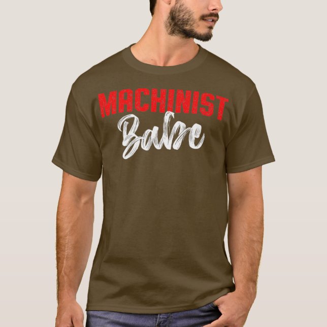 Maskinist Power Maskin Operator Machating T Shirt (Framsida)