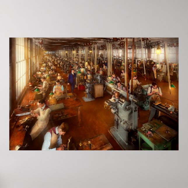 Maskinist - praktiskt arbete 1904 poster (Framsidan)