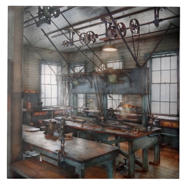 Maskinist - Steampunk - Redskapsrummet Kakelplatta (Framsidan)