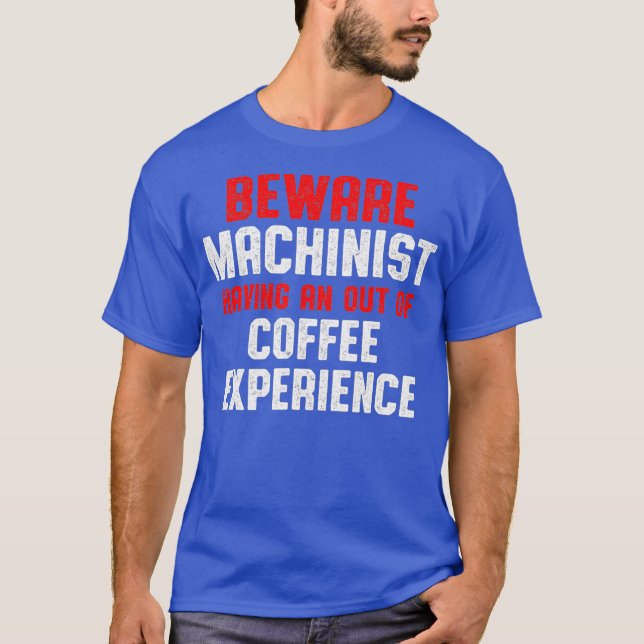 Maskinist ut Maskin Operatör T Shirt (Framsida)