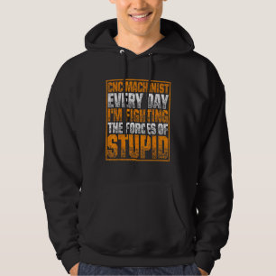 Maskinisten tvingar maskinoperatören bearbeta 6 hoodie