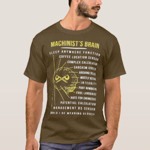 Maskinister hjärnhögar massor av Sak Springa genom T Shirt