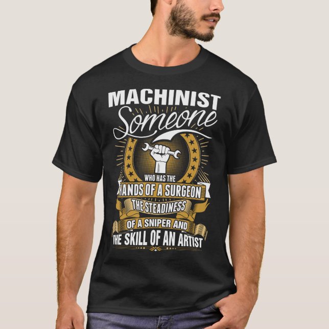 Maskinistexpertis av en konstnärTshirt T Shirt (Framsida)