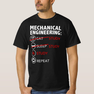 Maskinlära äter studiesömnstudenten t shirt