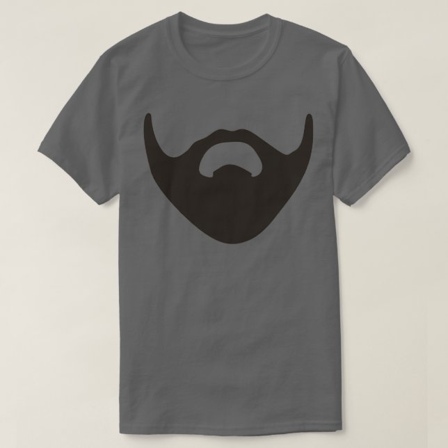 Maskinlina för skägg ansikte, stil Beard älskare T Shirt (Design framsida)