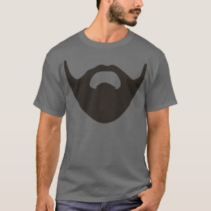 Maskinlina för skägg ansikte, stil Beard älskare T Shirt