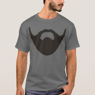 Maskinlina för skägg ansikte, stil Beard älskare T Shirt