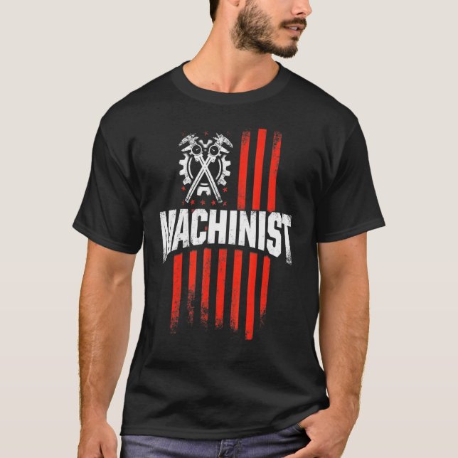 Maskinoperatör CNC-maskinoperatör 13 T Shirt (Framsida)