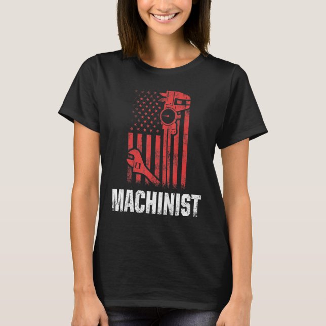 Maskinoperatör CNC-operatör T Shirt (Framsida)