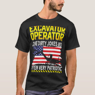 Maskinoperatören Digger Excavat T Shirt