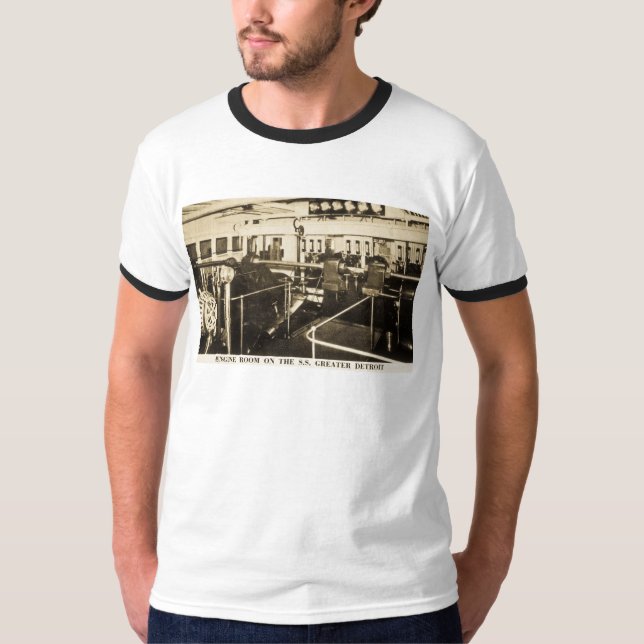 Maskinrum på S.S.EN Underbar Detroit - D&C fodrar T Shirt (Framsida)