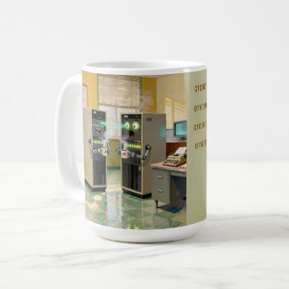 “Maskinspråk” - Humoristisk teknologi Kaffemugg