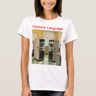 “Maskinspråk” - Humoristisk teknologi T Shirt