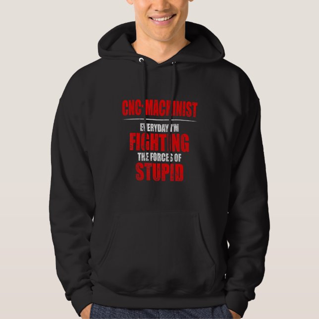 Maskinstyrsel Maskin Operatör Maskiner Hoodie (Framsida)
