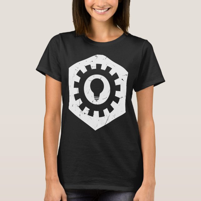 Maskinurverk i Ingenjör Ingenjör T Shirt (Framsida)