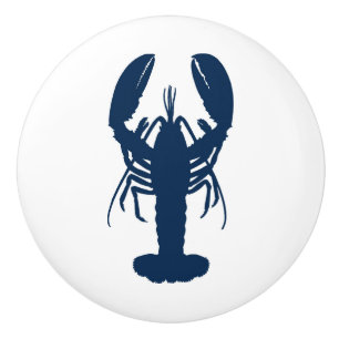 Maskinvara för Blue Lobster Ceramic pull-knapp Knopp
