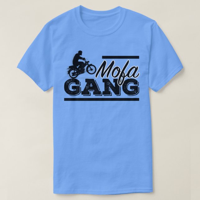 Maskinväxt - motorcykelmotorcykel för moped t shirt (Design framsida)
