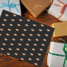 Maskmask för svart guld i party