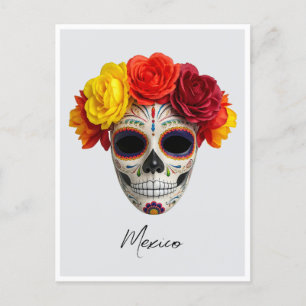 Maskmask Mexiko Day of the dead Vykort