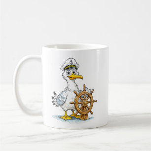 Måskomisk fartygs kapten kaffemugg