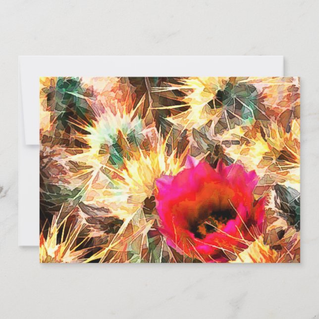 Maskor av Cactus Nål Inbjudningar (Framsida)