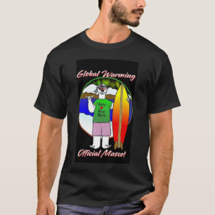 Maskot för global värme tee shirt