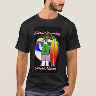 Maskot för global värme tee shirt