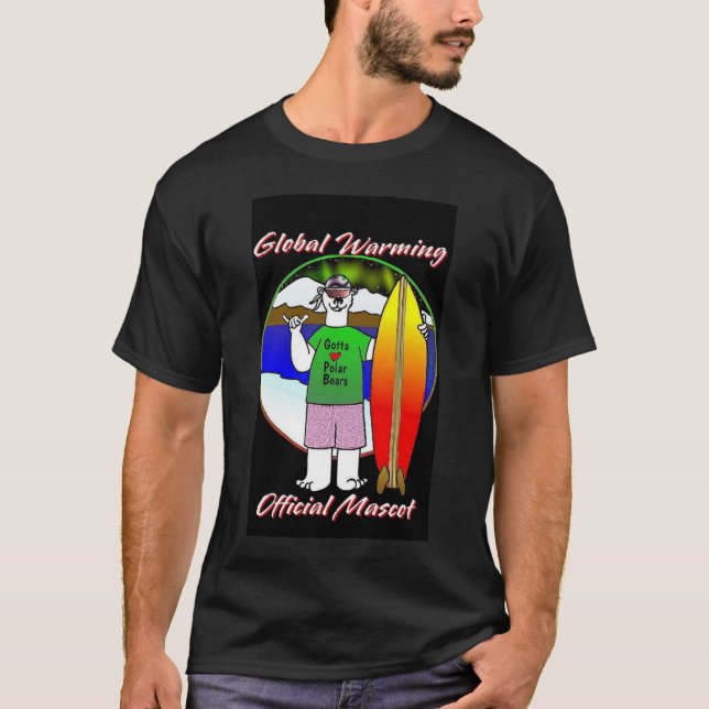 Maskot för global värme tee shirt (Framsida)