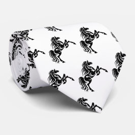 Maskot för hästBroncosMustangs på någon färgTie Slips