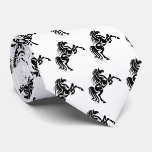 Maskot för hästBroncosMustangs på någon färgTie Slips