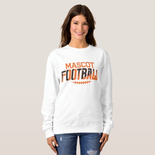 Maskotfotboll (Kan ändra färger) T Shirt (Hel framsida)