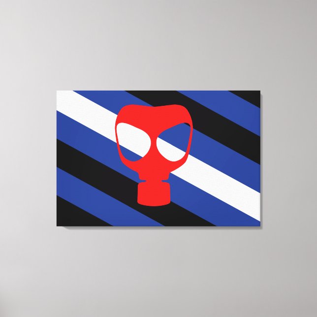 Maskprideflagga Canvastryck (Framsida)
