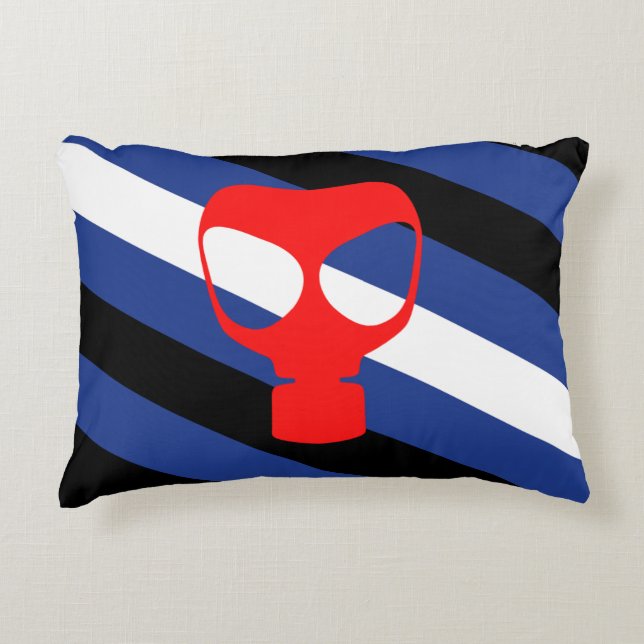 Maskprideflagga Prydnadskudde (Framsidan)