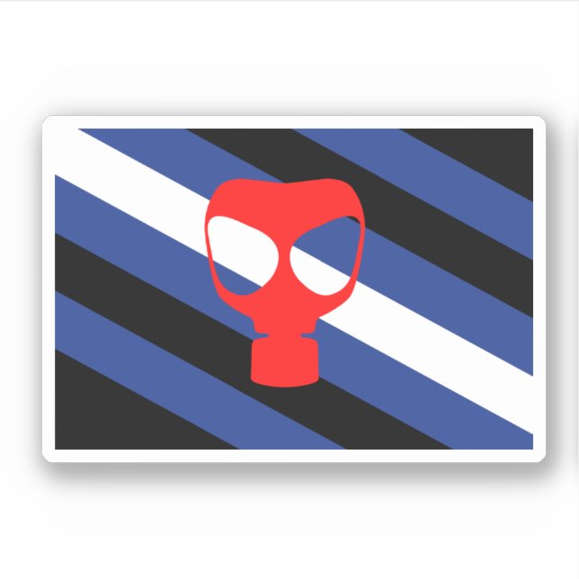 Maskpridflagga Klistermärken (Framsida)