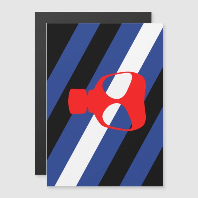 Maskpridflagsflagga Magnetisk Inbjudningskort (Fram/baksida)