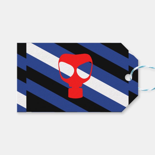 Maskpridflagsflagga Presentetikett (Framsidan (Horisontell))