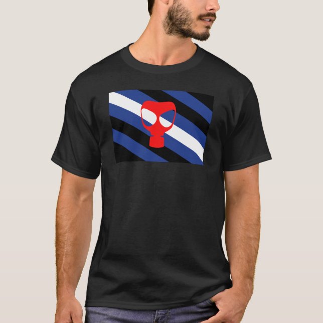 Maskpridflagsflagga T Shirt (Framsida)