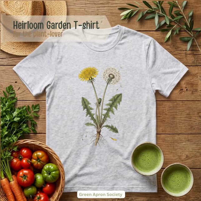 Maskros Botanisk Illustration T Shirt (Skapare uppladdad)