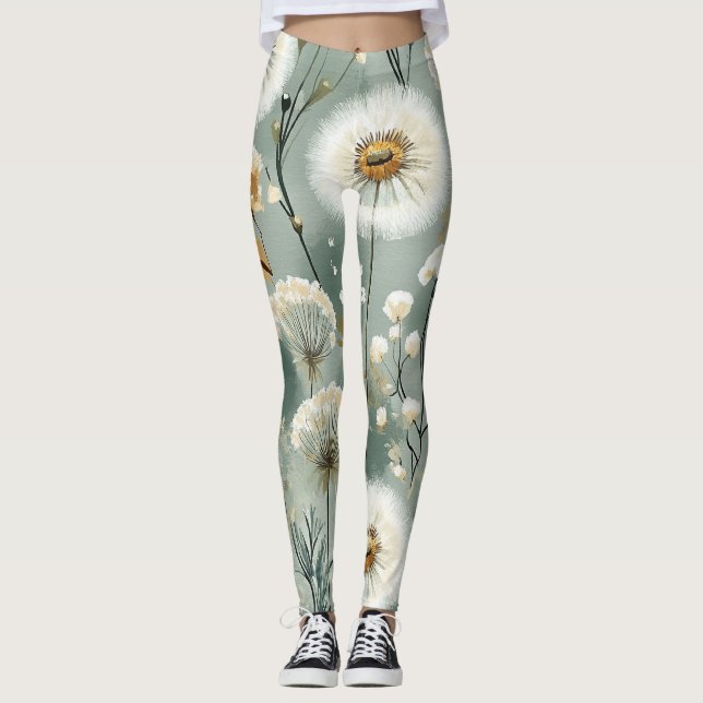 Maskros Design Serie #3 Leggings (Framsida)
