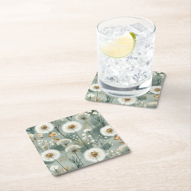 Maskros Design Serie #3 Underlägg Papper Kvadrat (Insitu)