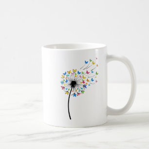 Maskros fjäril flöde kaffemugg