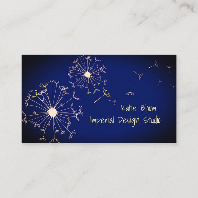 Maskros i vinden visitkort (Framsida)